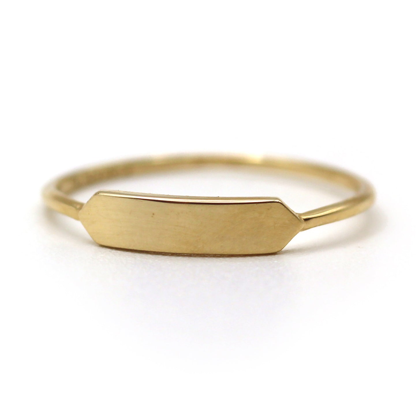 14k Customized Engraving Gold Ring