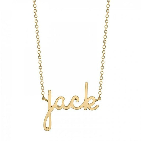 14k Gold Customized Letter Necklace