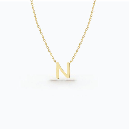 14k Gold Customized initial Necklace