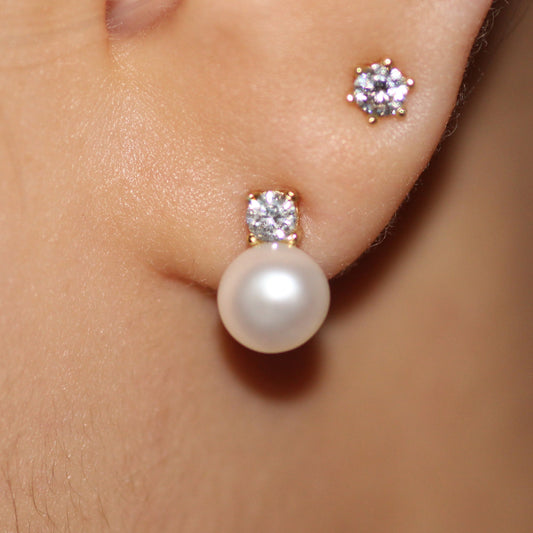 Freshwater Pearl Silver Earrings