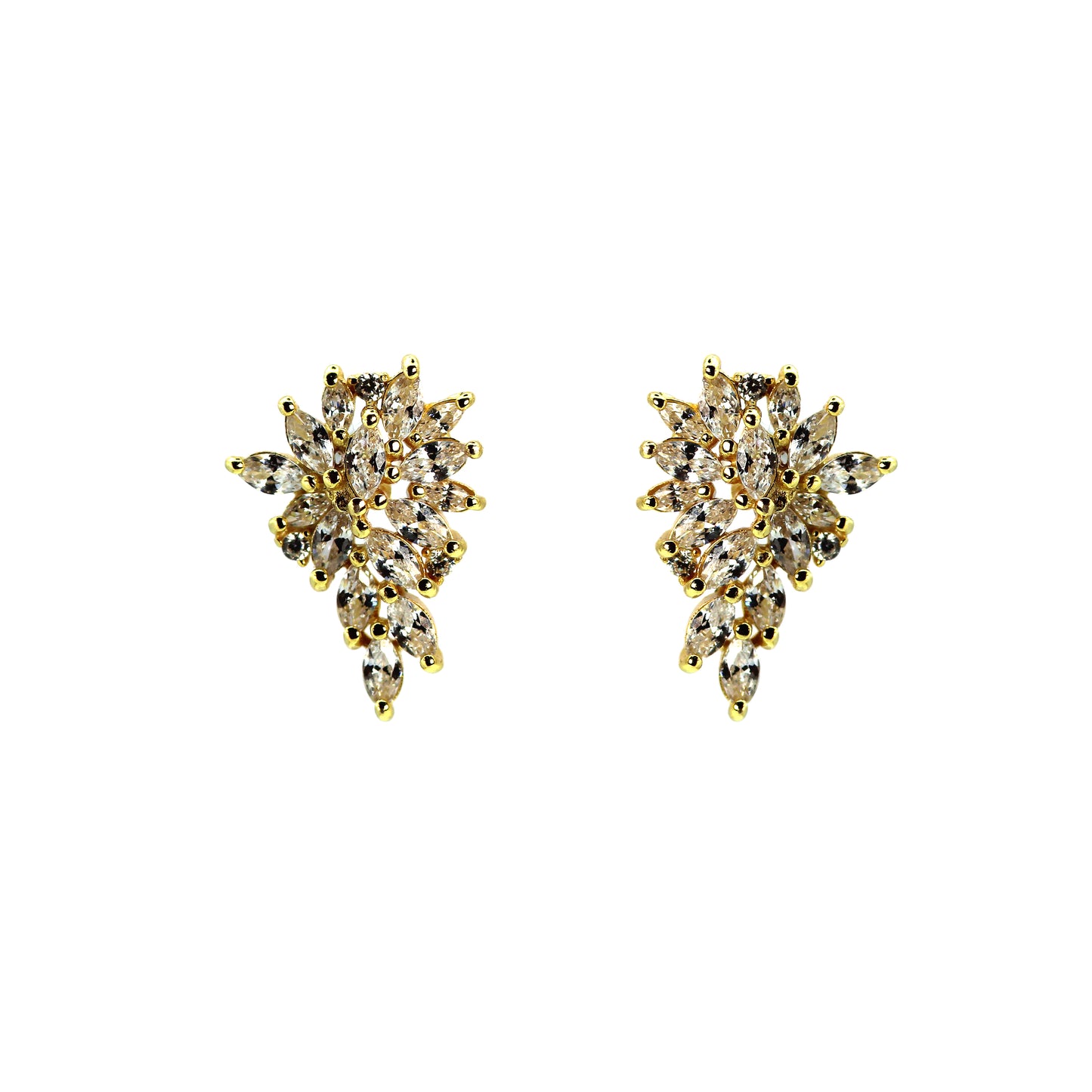 Stunning Sparkle Gold Earrings