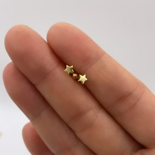 Gold Star Piercing - Vermeil