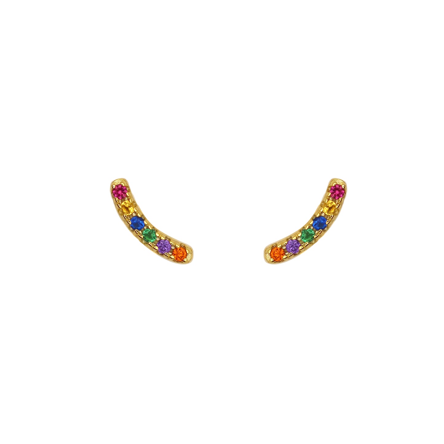 Shiny Rainbow Earrings