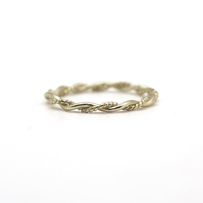 Unique Thin Rope Gold Ring