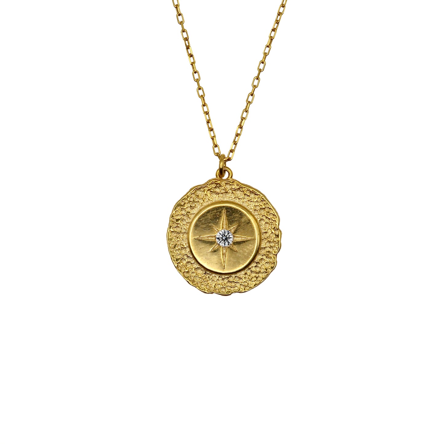 Diamond Northern Star Charms Gold Necklace