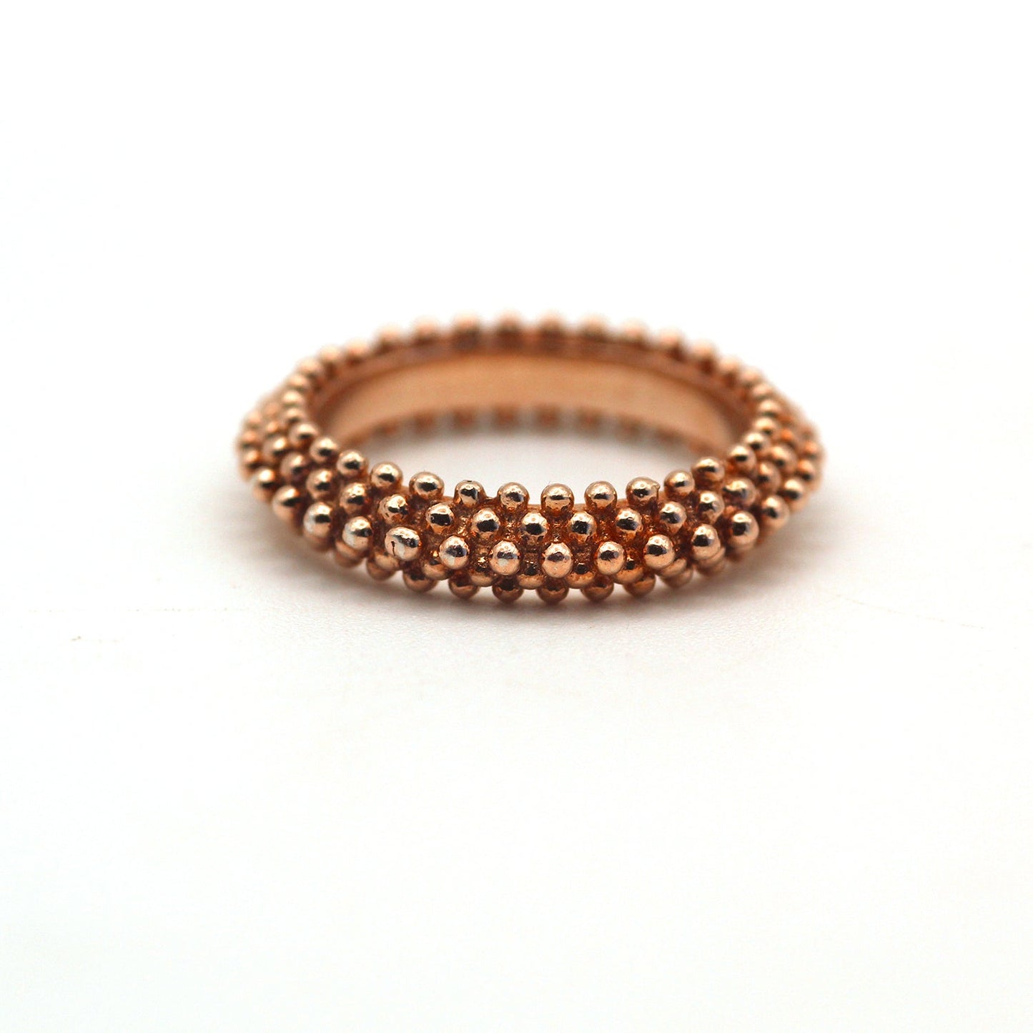 Oder from Dhaarna Mehta Handmade 14k Gold Ball Texture Ring