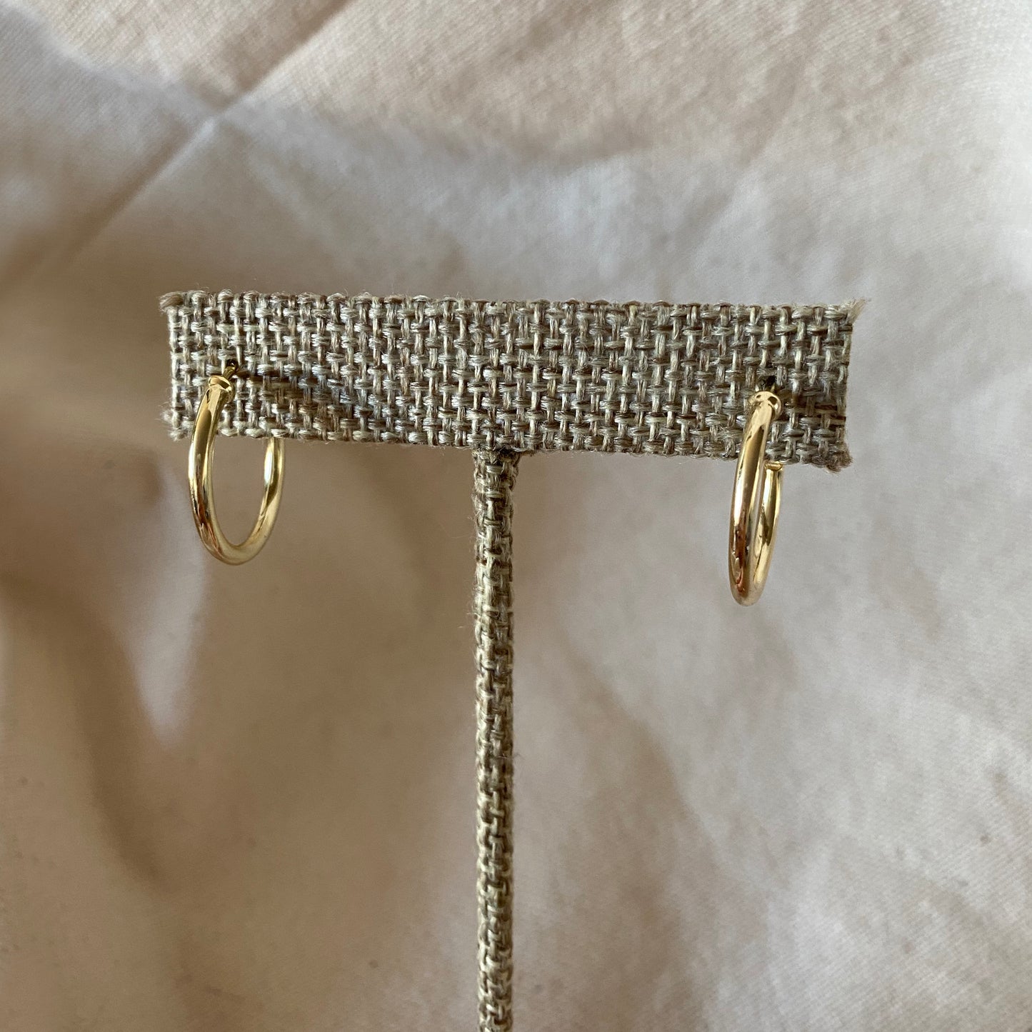 Sterling Silver Hoop Gold Earrings