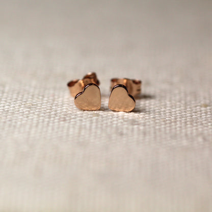 14k Heart Earrings