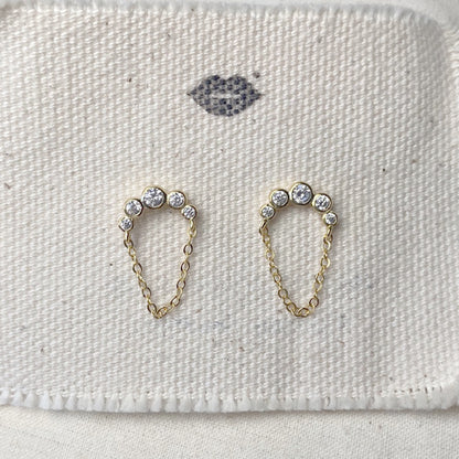 Silver Chain Dangle Earrings