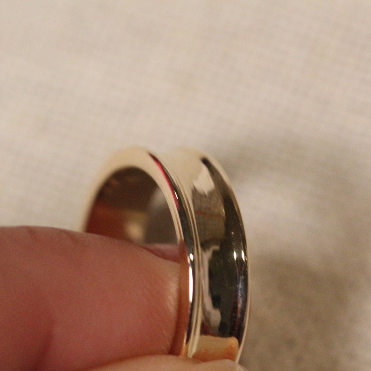 14k Solid Gold 5mm Concave Wedding Band