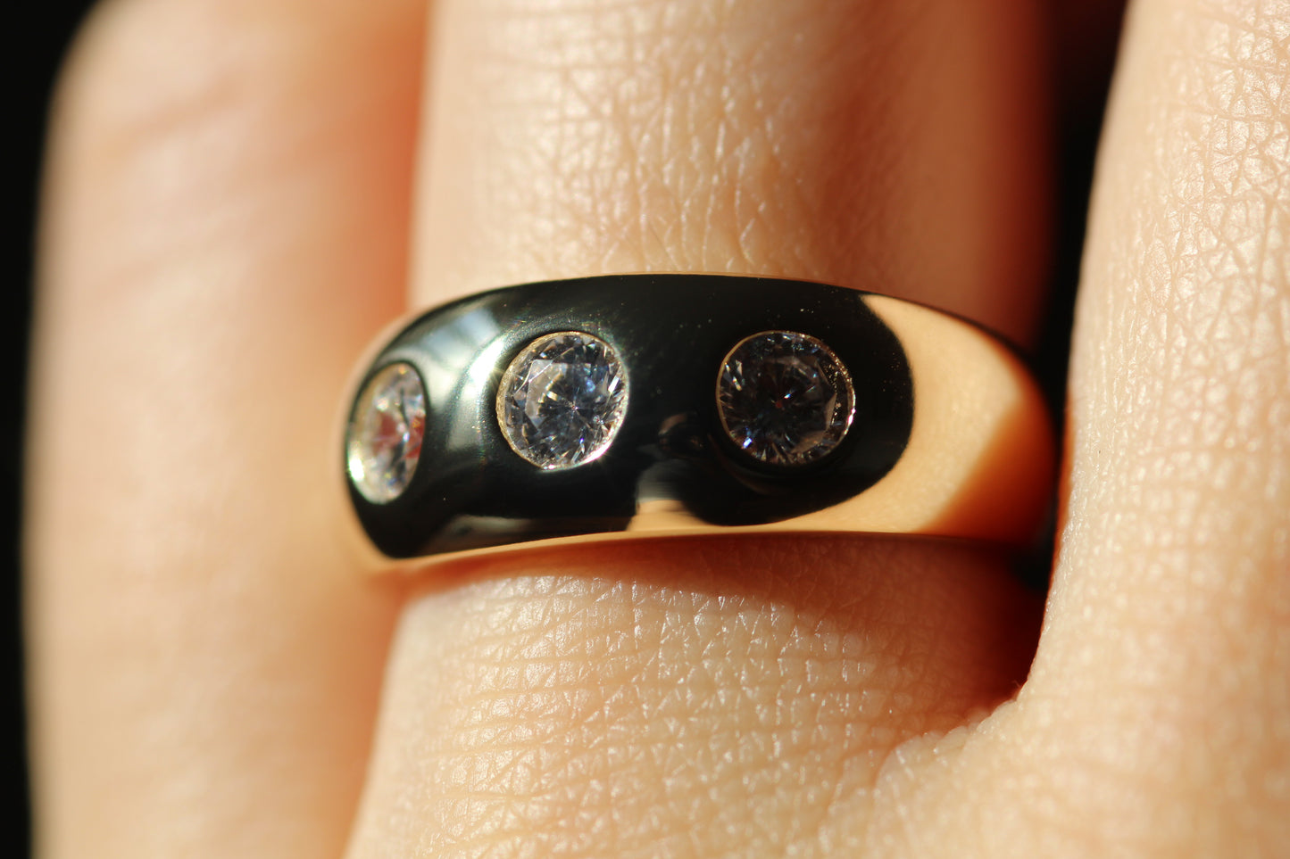 14k Natural Diamond Bold Ring