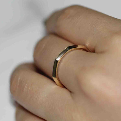 Gold Simple Ring.