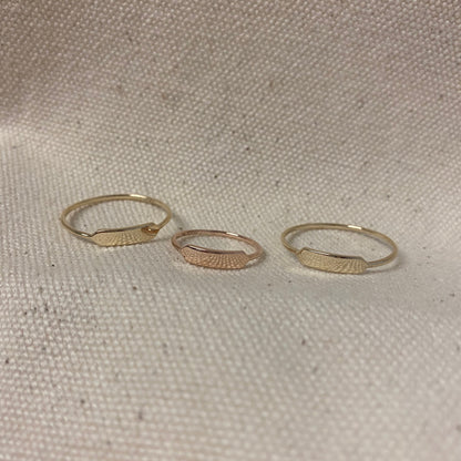14k Customized Engraving Gold Ring