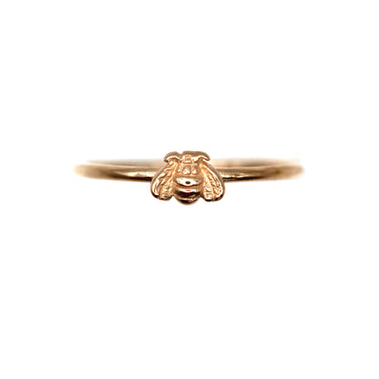 14k Happy Bee Gold Ring