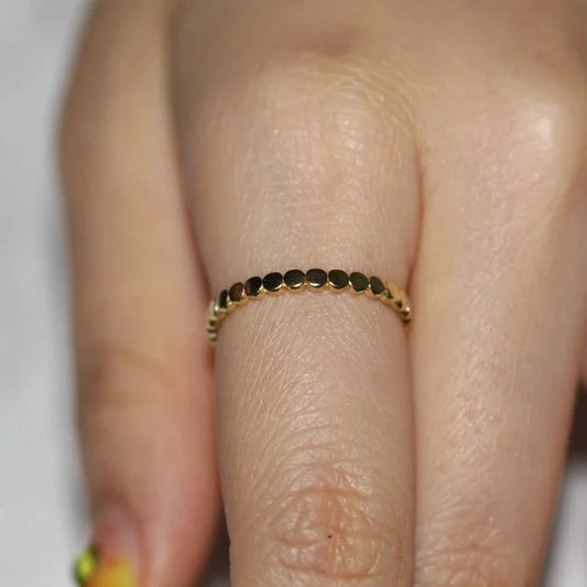 Simple Flat Round Eternity Ring
