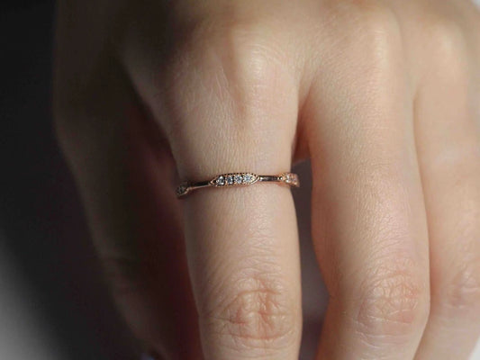 Unique diamond eternity ring